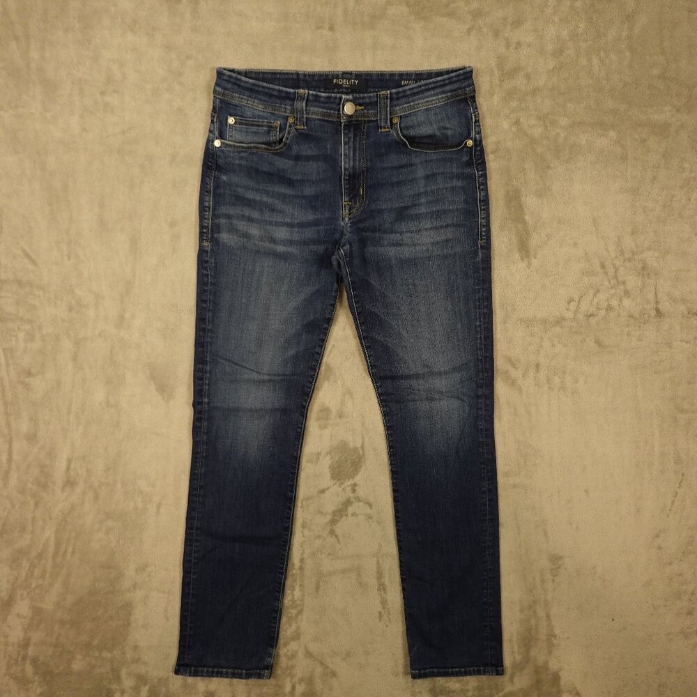 Fidelity‎ Denim Jeans Jimmy Slim Straight Men's Size 32 Empirical Blue